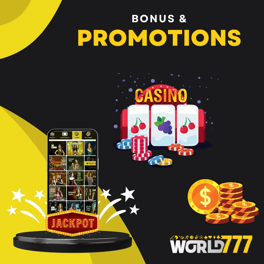 bonus and promotions on world777