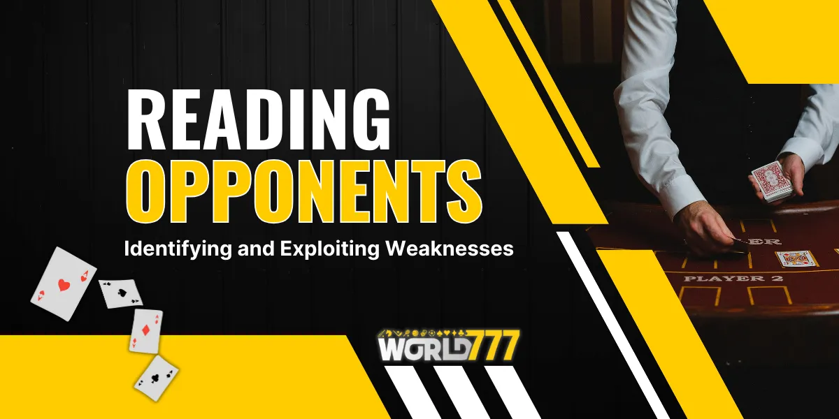 reading opponents identifying and exploiting weaknesses